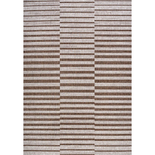 Sukie Modern Offset Stripe Indoor/outdoor Area Rug