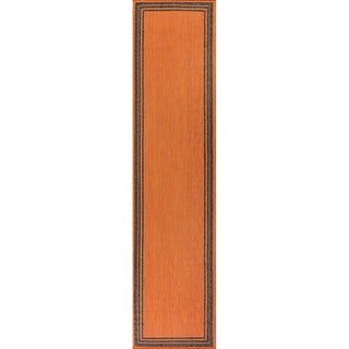 James Modern Border Stripe Indoor/outdoor Area Rug