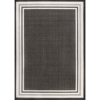 James Modern Border Stripe Indoor/outdoor Area Rug