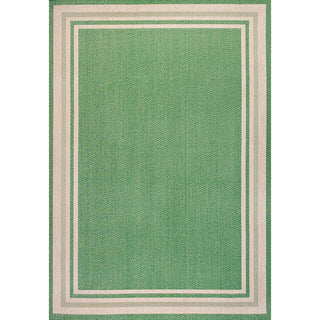 James Modern Border Stripe Indoor/outdoor Area Rug