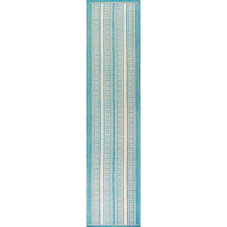 Haynes Modern Double Stripe Indoor/outdoor Area Rug