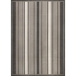Haynes Modern Double Stripe Indoor/outdoor Area Rug