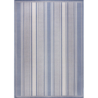 Haynes Modern Double Stripe Indoor/outdoor Area Rug