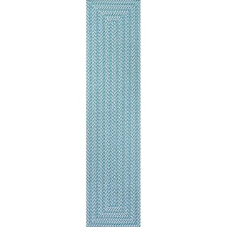 Chevron Modern Concentric Squares Indoor/outdoor Area Rug