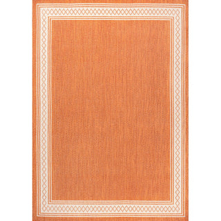 Lucia Classic Diamond Border Indoor/outdoor Area Rug