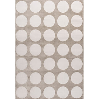 Adrian Modern Geometric Circle Dot High-Low Area Rug