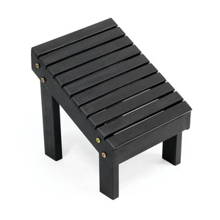 Saru 11.8" Traditional Classic Solid Acacia Wood Shower Shaving Foot Stool