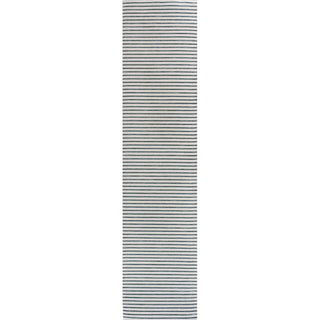 Damon Classic Coastal Pinstripe Reversible Machine-Washable Indoor/Outdoor Area Rug