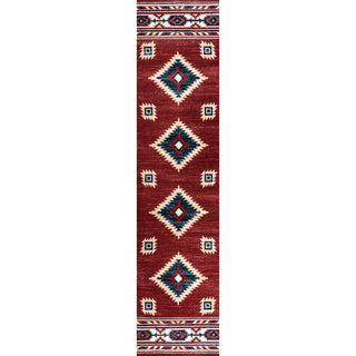 Serape Medallion Southwestern Area Rug