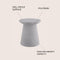 Hollie 18" Minimalist Modern Drum Accent Table Pedestal