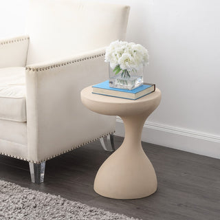 Boracay 19.75" Modern Minimalist Indoor/Outdoor Resin Drink Table