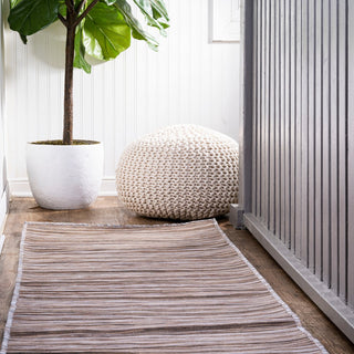Finn-2 Modern Farmhouse Pinstripe  Area Rug