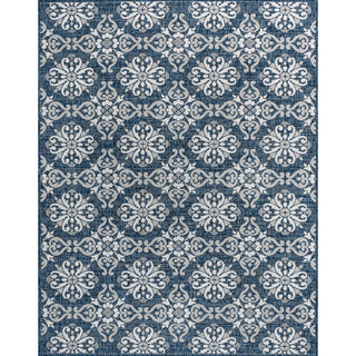 Amora Traditional Mediterranean Tile Design Indoor/Outdoor Area Rug