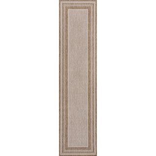 Beckett Classic Casual Border Stripe Indoor/Outdoor Area Rug