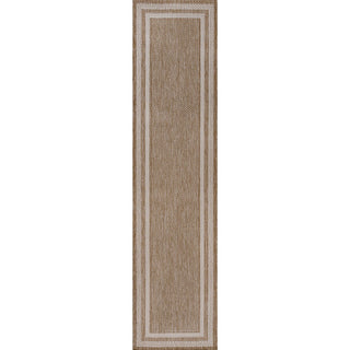 Dover Classic 3-Stripe Border Indoor/Outdoor Area Rug