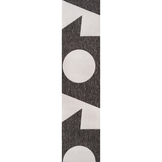 Lucian Modern Geometric Abstract Two-tone Indoor/Outdoor Area Rug