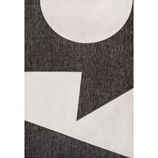 Lucian Modern Geometric Abstract Two-tone Indoor/Outdoor Area Rug
