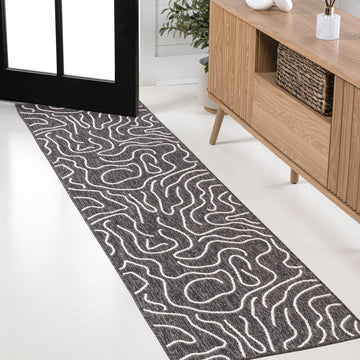 Nolan Modern Coastal Organic Shapes Indoor/Outdoor Area Rug