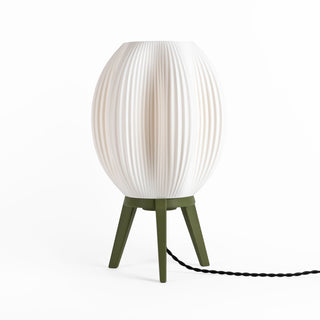 Wavy Modern Contemporary Plant-Based PLA 3D Printed Dimmable LED Table Lamp - JONATHAN Y