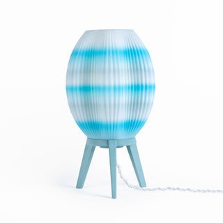 Wavy Modern Contemporary Plant-Based PLA 3D Printed Dimmable LED Table Lamp - JONATHAN Y