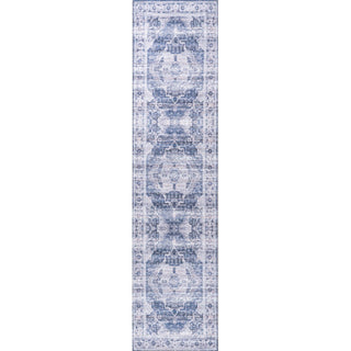 Alanya Ornate Medallion Washable Area Rug