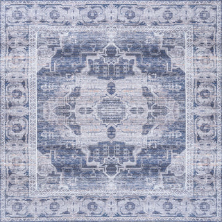 Alanya Ornate Medallion Washable Area Rug