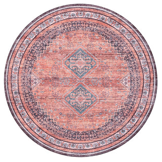 Dalyan Geometric Medallions Washable Area Rug
