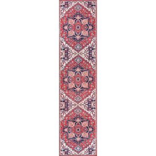 Cirali Ornate Large Medallion Washable Area Rug