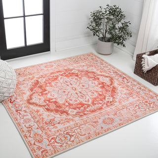 Asa Ornate Medallion Washable Area Rug