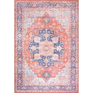 Maris Ornate Medallion Washable Area Rug