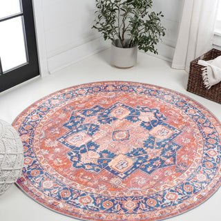 Maris Ornate Medallion Washable Area Rug