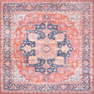 Maris Ornate Medallion Washable Area Rug