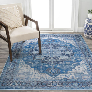 Maris Ornate Medallion Washable Area Rug