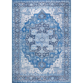 Maris Ornate Medallion Washable Area Rug