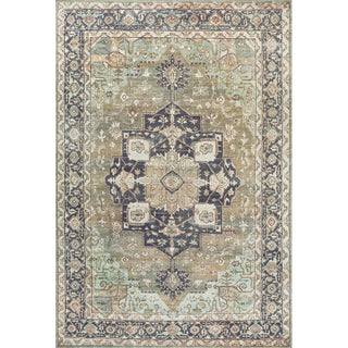 Maris Ornate Medallion Washable Area Rug