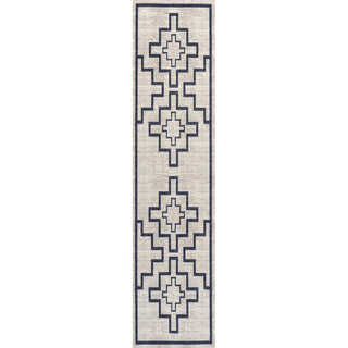 Ashkii Minimalist Medallion Machine-washable Area Rug