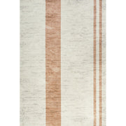 Raita Modern Distressed Stripe Machine-washable Area Rug