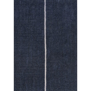 Linja Solid Centre Stripe Machine-washable Area Rug