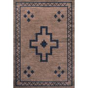 Korsa Geometric Medallion Machine-washable Area Rug