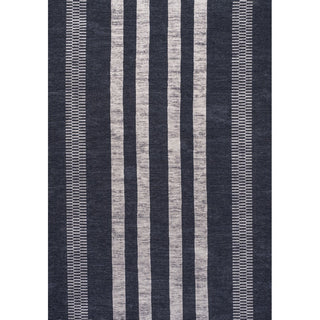 Vichy Geometric Striped Machine-washable Area Rug