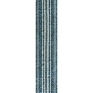 Vichy Geometric Striped Machine-washable Area Rug
