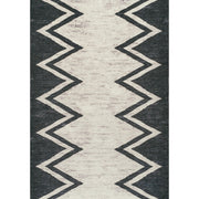 Siksak Modern Chevron Border Area Rug