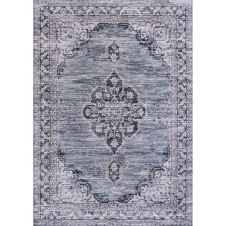 Wincer Chenille Cottage Medallion Machine-washable Area Rug