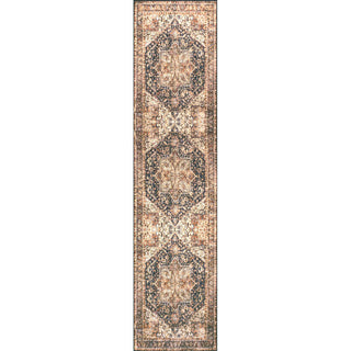 Chapell Chenille Mid-century Medallion Machine-washable Area Rug