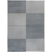 Shutter Minimalist Striped Plaid Machine-washable Area Rug