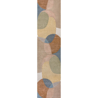 Pebble Geometric Kids & Novelty Machine-washable Area Rug