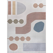 Riley Abstract Coastal Kids & Novelty Machine-washable Area Rug