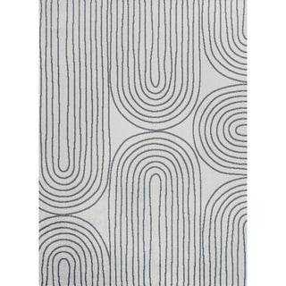 Doodle Contemporary Glam Geometric Machine-washable Area Rug