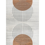 Kallax Geometric Modern Low-Pile Machine-Washable Area Rug