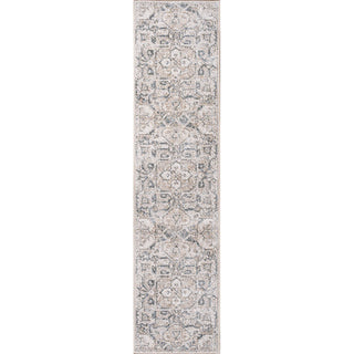 Edith Distressed Medallion Low-Pile Machine-Washable Area Rug